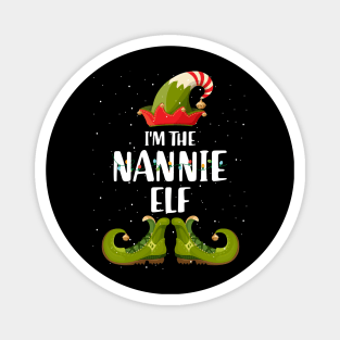 Im The Nannie Elf Christmas Magnet